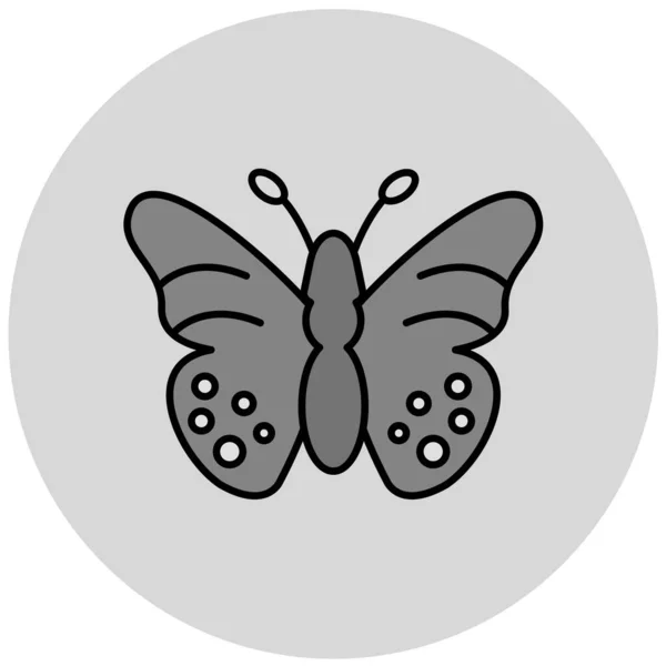 Illustrazione Del Vettore Dell Icona Della Farfalla — Vettoriale Stock