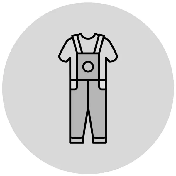 Camisa Icono Vector Ilustración — Vector de stock