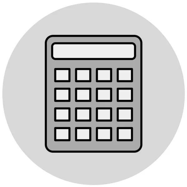 Calculator Icoon Vector Illustratie — Stockvector