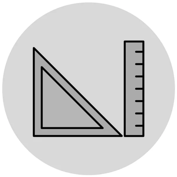Ruler Icon Web Design — Wektor stockowy