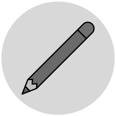 Kalem simgesi, vektör illüstrasyonu