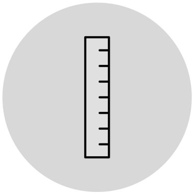 cetvel simgesi, vektör illüstrasyonu