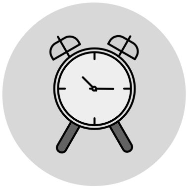 Saat. Web simgesi basit illüstrasyon