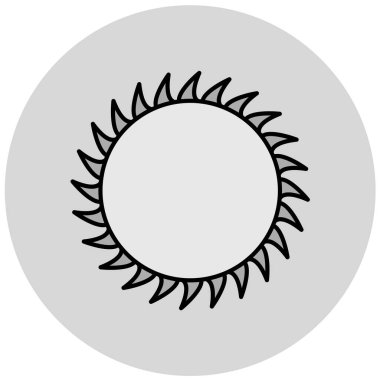 Güneş Simgesi Vektör illüstrasyonu