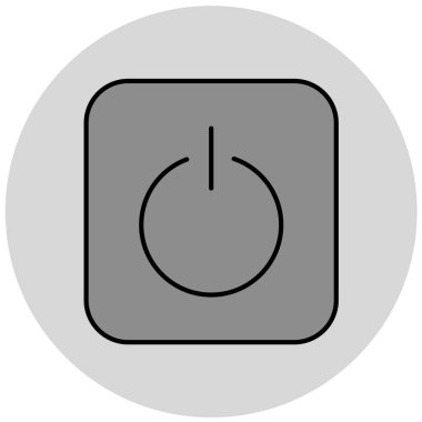 güç düğmesi simgesi. vektör çizim