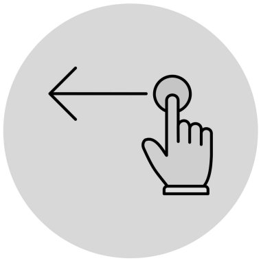 dokunmatik ekran vektör simgesi modern düz ve minimalist biçim