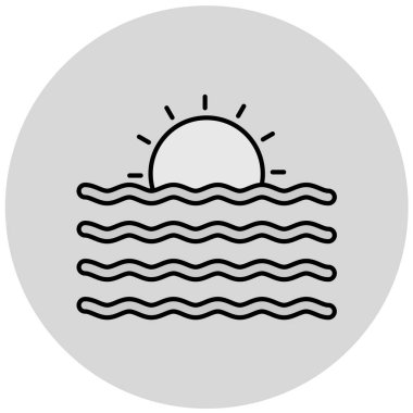 Güneş Simgesi Vektör illüstrasyonu