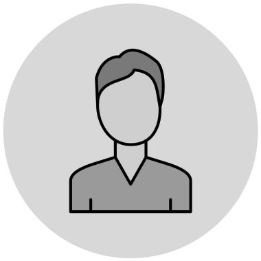 kullanıcı simgesi, insan avatarının vektör illüstrasyonu