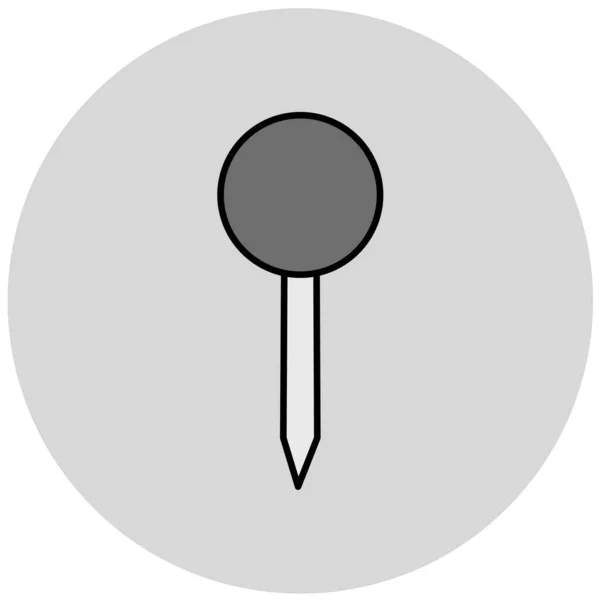 Pin Symbol Vektor Abbildung — Stockvektor