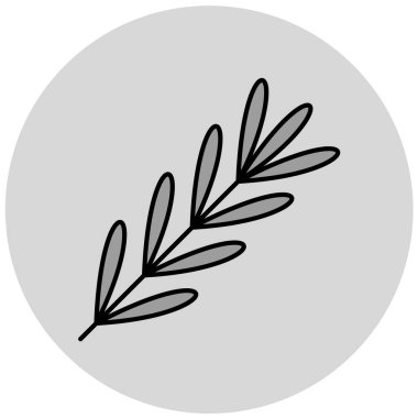 Ağacın tek izole edilmiş simgesinin vektör çizimi