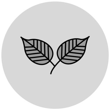 Yaprak ikonu vektör illüstrasyonu