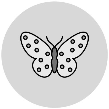 Kelebek. Web simgesi basit illüstrasyon