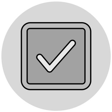 İşaret simgesini işaretle. vektör illüstrasyonu