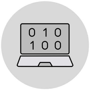 Bilgisayar. Web simgesi basit illüstrasyon