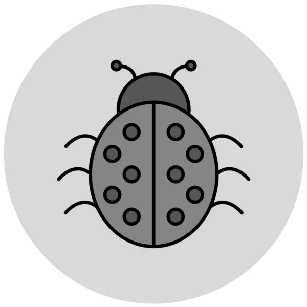 Bug Icône Web Illustration Simple — Image vectorielle