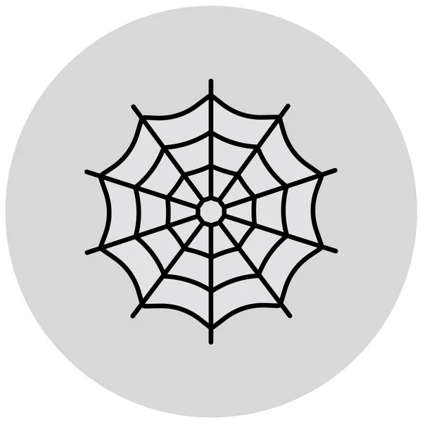 Icono Tela Araña Ilustración Vectorial — Vector de stock