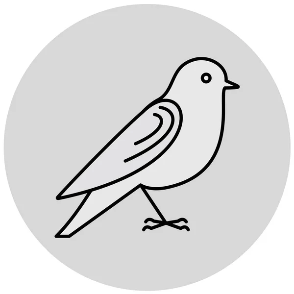Вектор Значка Птицы Изолированы Белом Фоне Веб Мобильного Дизайна Приложения — стоковый вектор