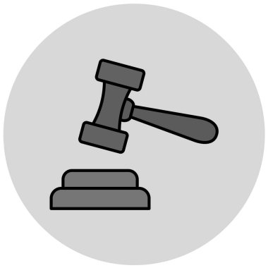 Açık artırma simge vektör çizim