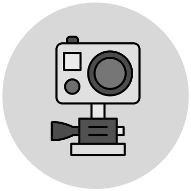 kamera simgesi vektör illüstrasyonu