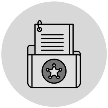 Sertifika vektör simgesi modern basit illüstrasyon