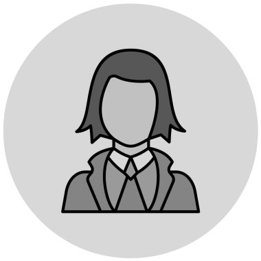 avatar. Web simgesi basit illüstrasyon