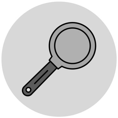 Büyüteç simgesi. Web tasarımı için loupe vektör simgelerinin basit çizimi