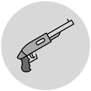 Askeri silah ikonu. vektör illüstrasyonu