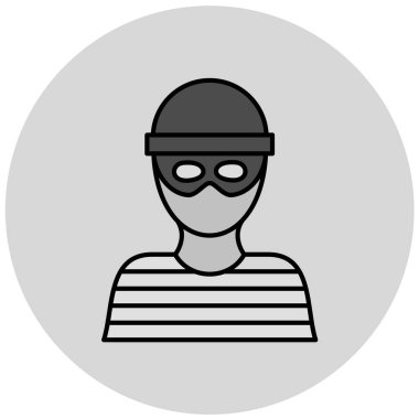 Hacker ikonu. düz dizayn biçimi 10