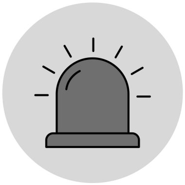 Alarm simgesi, vektör illüstrasyonu