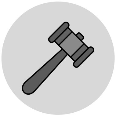 Açık artırma simge vektör çizim