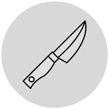 Bıçak ikonu. vektör illüstrasyonu