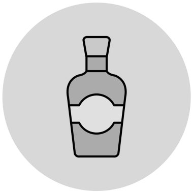 Şişe simgesinin vektör illüstrasyonu