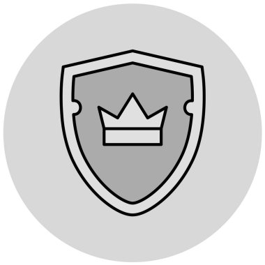 kalkan simgesi, vektör illüstrasyonu