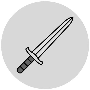 Kılıç simgesi. vektör illüstrasyonu