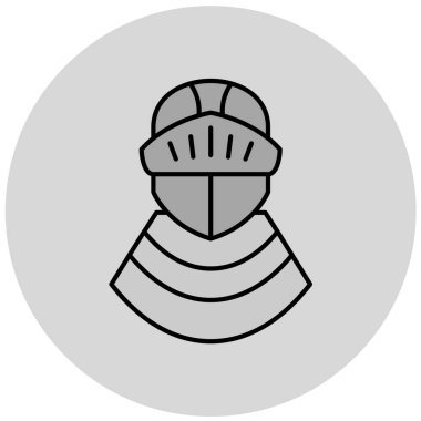 Bir kask simgesinin vektör illüstrasyonu