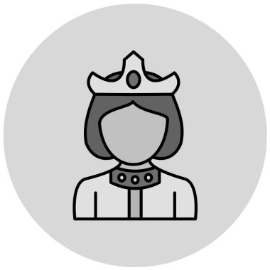 Takım elbiseli bir kadının vektör çizimi