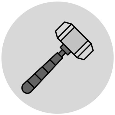 Çekiç ikonu vektör illüstrasyonu