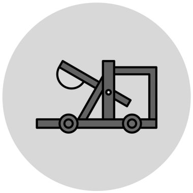 Makas. Web simgesi basit illüstrasyon