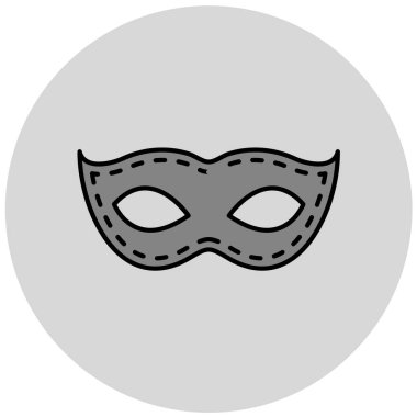 Maske. Web simgesi vektör illüstrasyonu