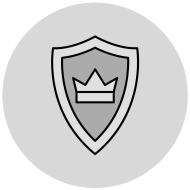 kalkan simgesi, vektör illüstrasyonu