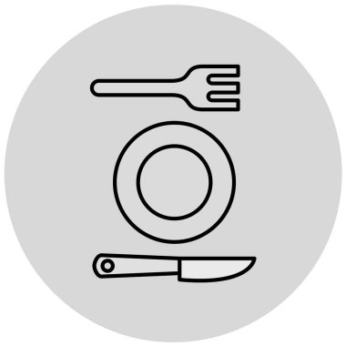 çatal simgesi vektör illüstrasyonu