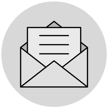 zarf simgesi vektör illüstrasyonu