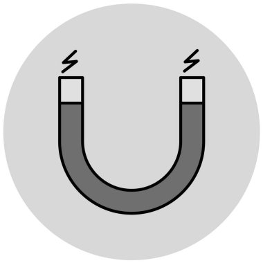 Ağ ve mobil için mıknatıs vektör simgesi düzenlenebilir çizgi simgeleri