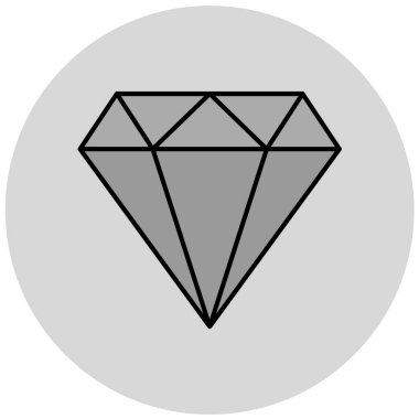 Elmas simgesi vektör illüstrasyonu