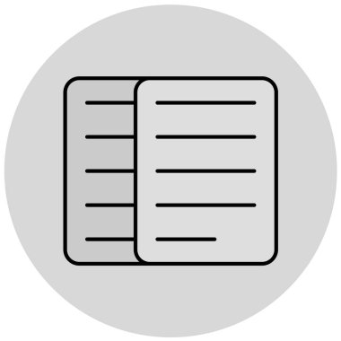 kitap simgesi vektör illüstrasyonu