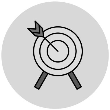 hedef simge vektör illüstrasyonu