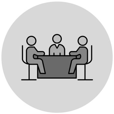 iş takımı simgesi vektör illüstrasyonu