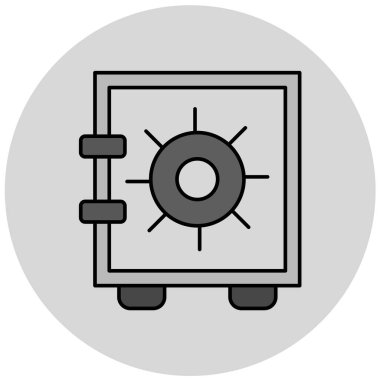 Modern güvenlik simgesinin vektör illüstrasyonu