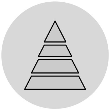 piramit simgesi vektör çizimi