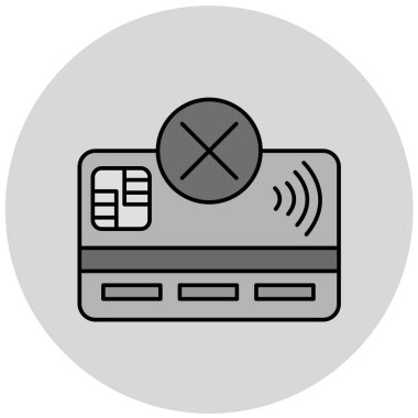 Kredi kartı vektör simgesi